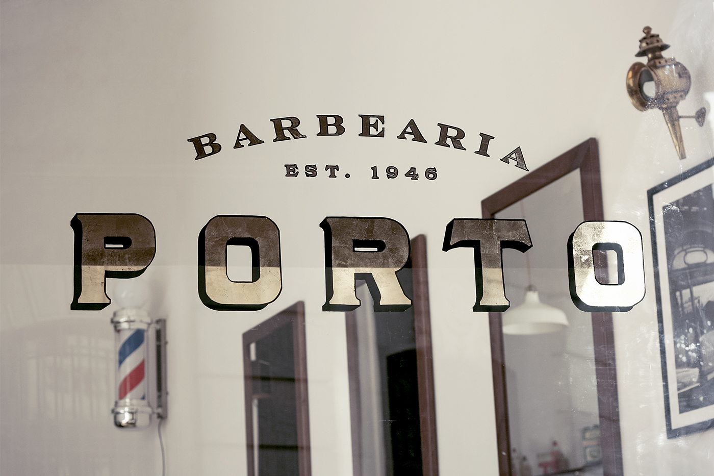 葡萄牙Barbearia Porto理發(fā)店視覺識(shí)別設(shè)計(jì)