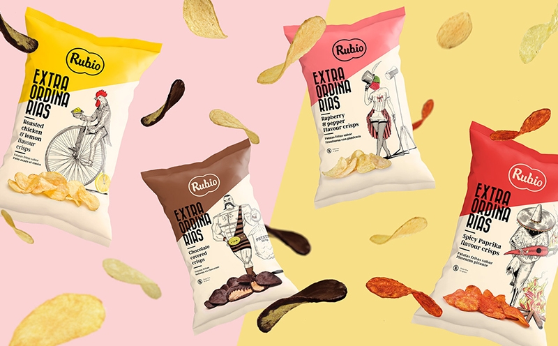 不拘一格的薯片包裝設(shè)計，休閑食品包裝設(shè)計，杭州石特品牌包裝設(shè)計公司