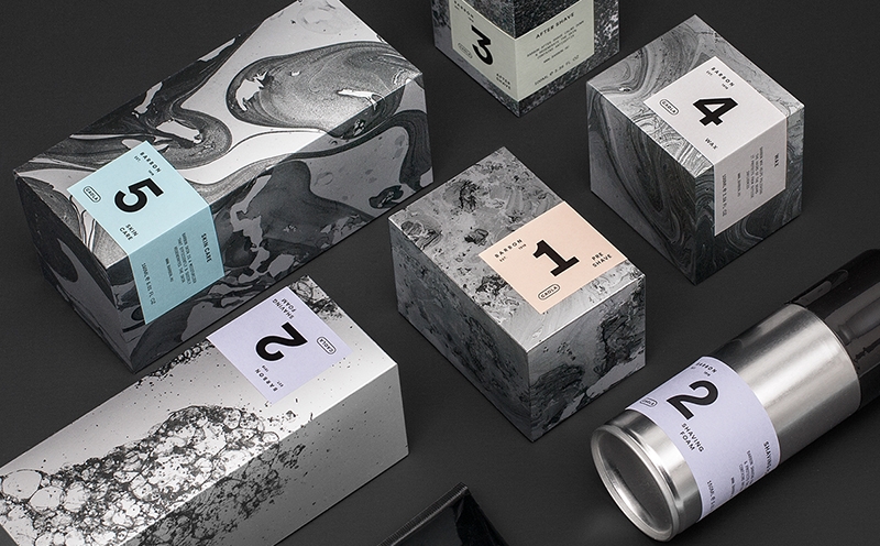 男士剃須用品包裝設計，全套護膚用品包裝設計，杭州化妝品包裝設計公司