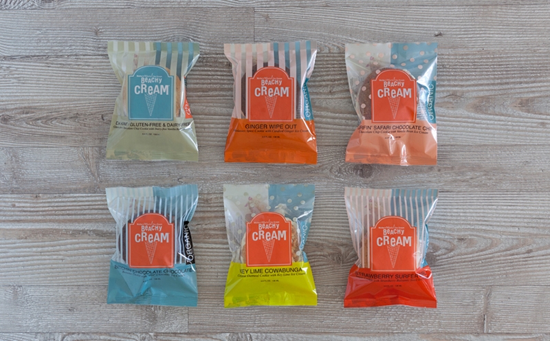 冰淇淋三明治餐飲食品包裝袋設(shè)計(jì)靈感來自于沙灘球