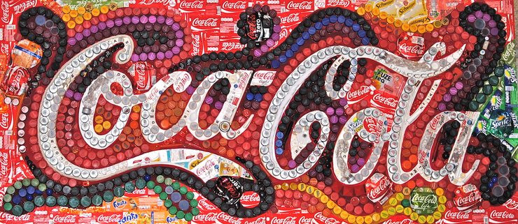 90后美女拼貼出來的藝術作品被谷歌和可口可樂公司看中！