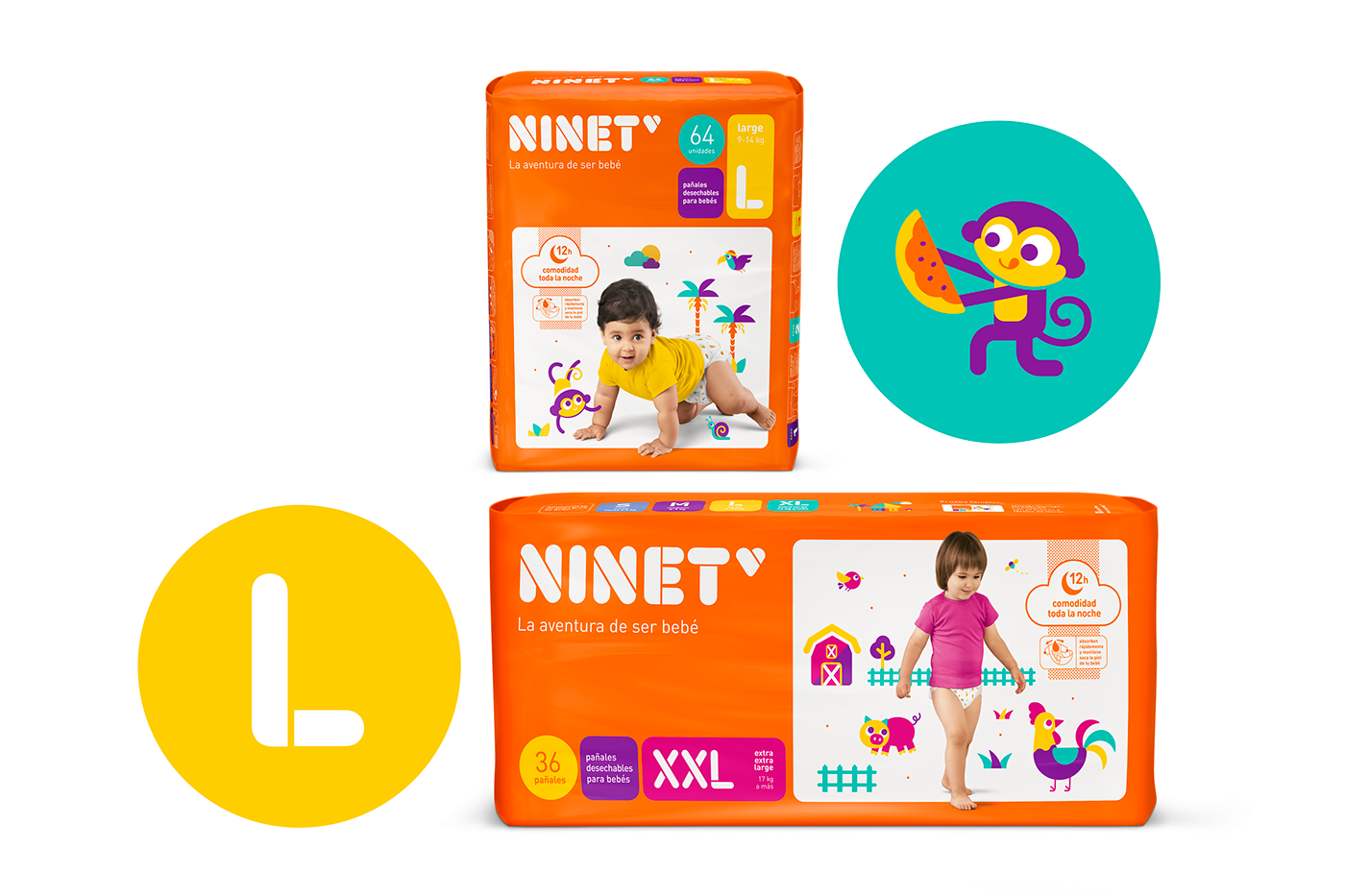 大冒險式嬰兒用品品牌包裝設(shè)計，不一樣的紙尿褲設(shè)計