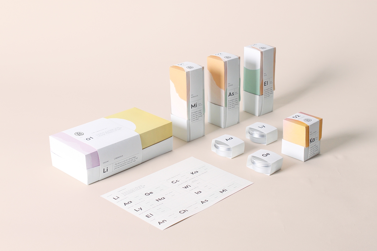 植物順勢療法，全新護理醫藥包裝設計