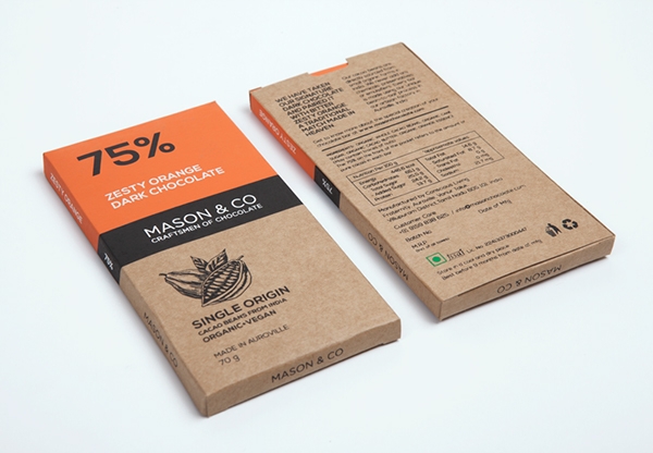 你最愛的甜食，手工黑巧克力的品牌包裝設計