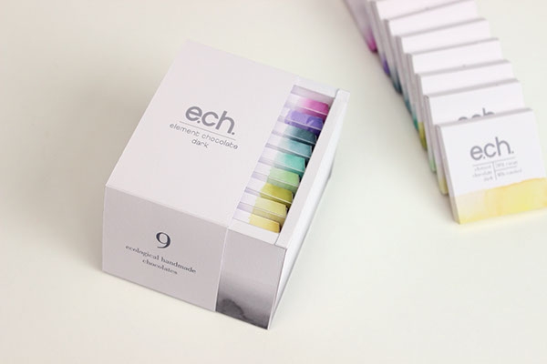 彩色之光, 生態(tài)手工巧克力食品包裝設(shè)計工程。