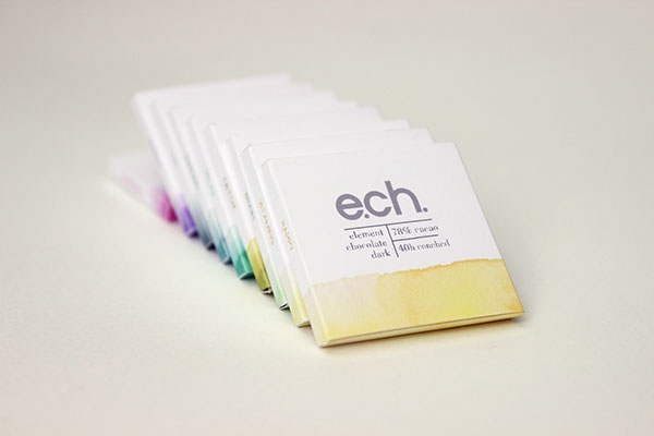 彩色之光, 生態(tài)手工巧克力食品包裝設(shè)計工程。