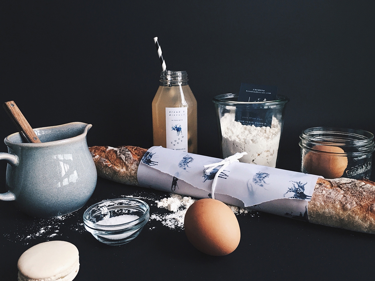 概念化早餐,面包與餅干食品飲料包裝設(shè)計