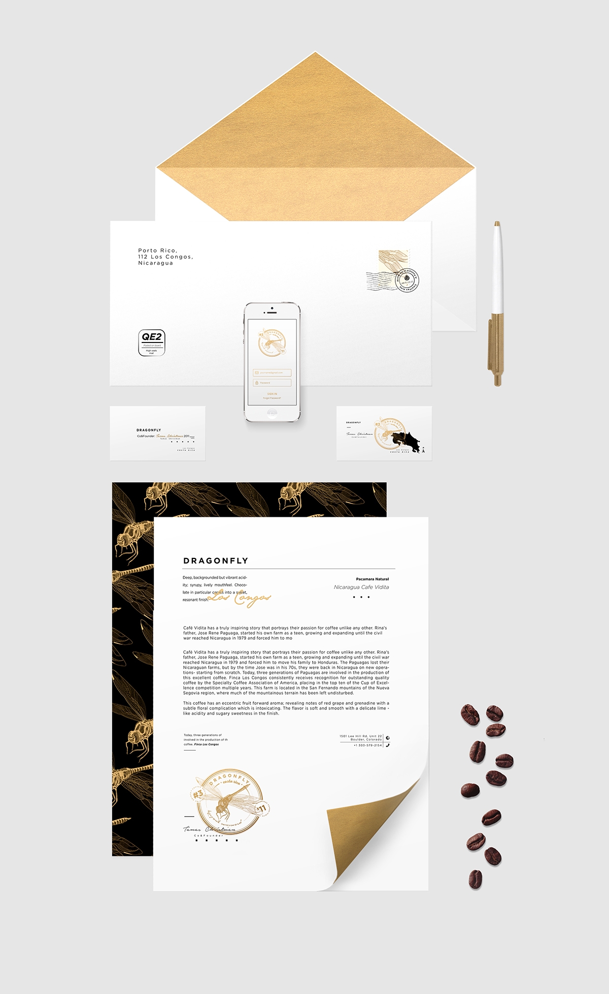 大自然的奇跡，蜻蜓主題的咖啡品牌包裝設(shè)計