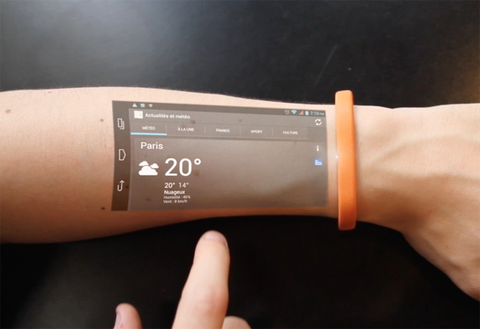 直接在手臂上玩手機?|科技產品設計